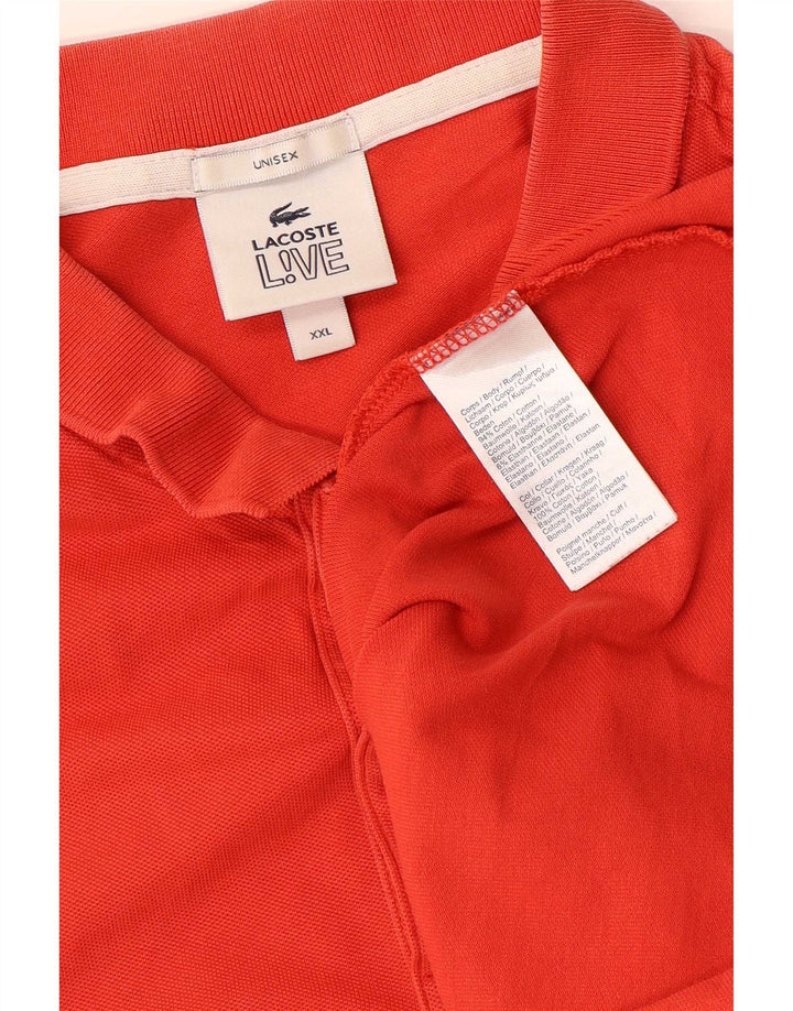 Мужская рубашка-поло Lacoste 2XL, красный хлопок