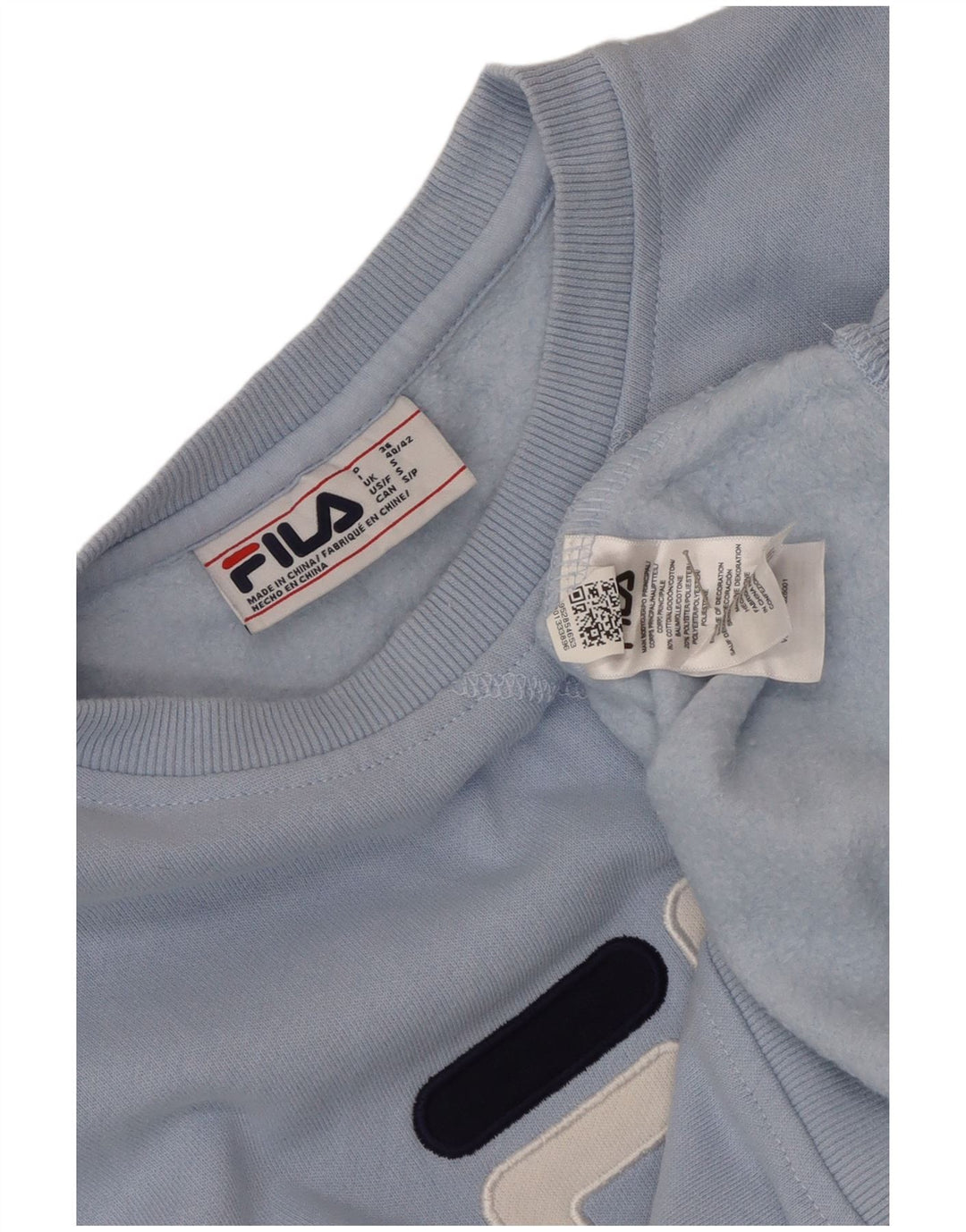 Fila Мужской свитшот с графическим рисунком, маленький синий хлопковый джемпер с цветными блоками