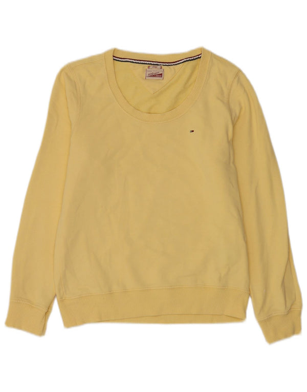 Женский свитер Tommy Hilfiger UK 14, большой желтый хлопок