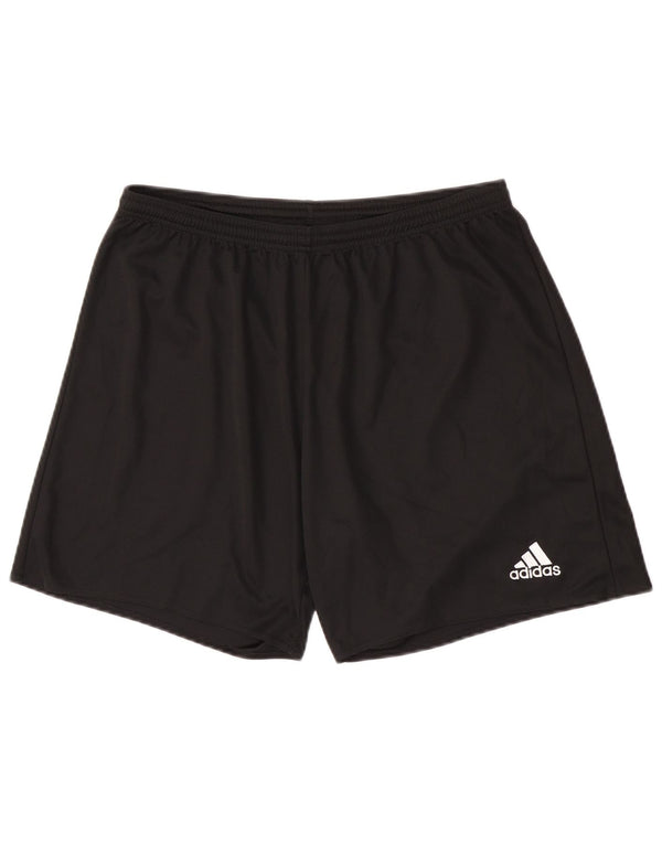 Мужские спортивные шорты Adidas с рисунком XL, черные, полиэстер, спортивные