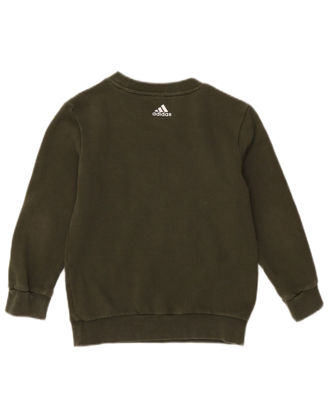 Полный спортивный костюм Adidas для мальчиков 6-7 лет, хлопок цвета хаки