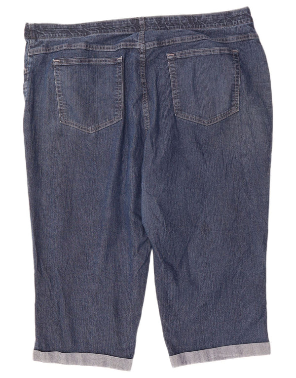 Женские джинсы-капри LEE Riders США 20 3XL W40 L19 Темно-синие, хлопок