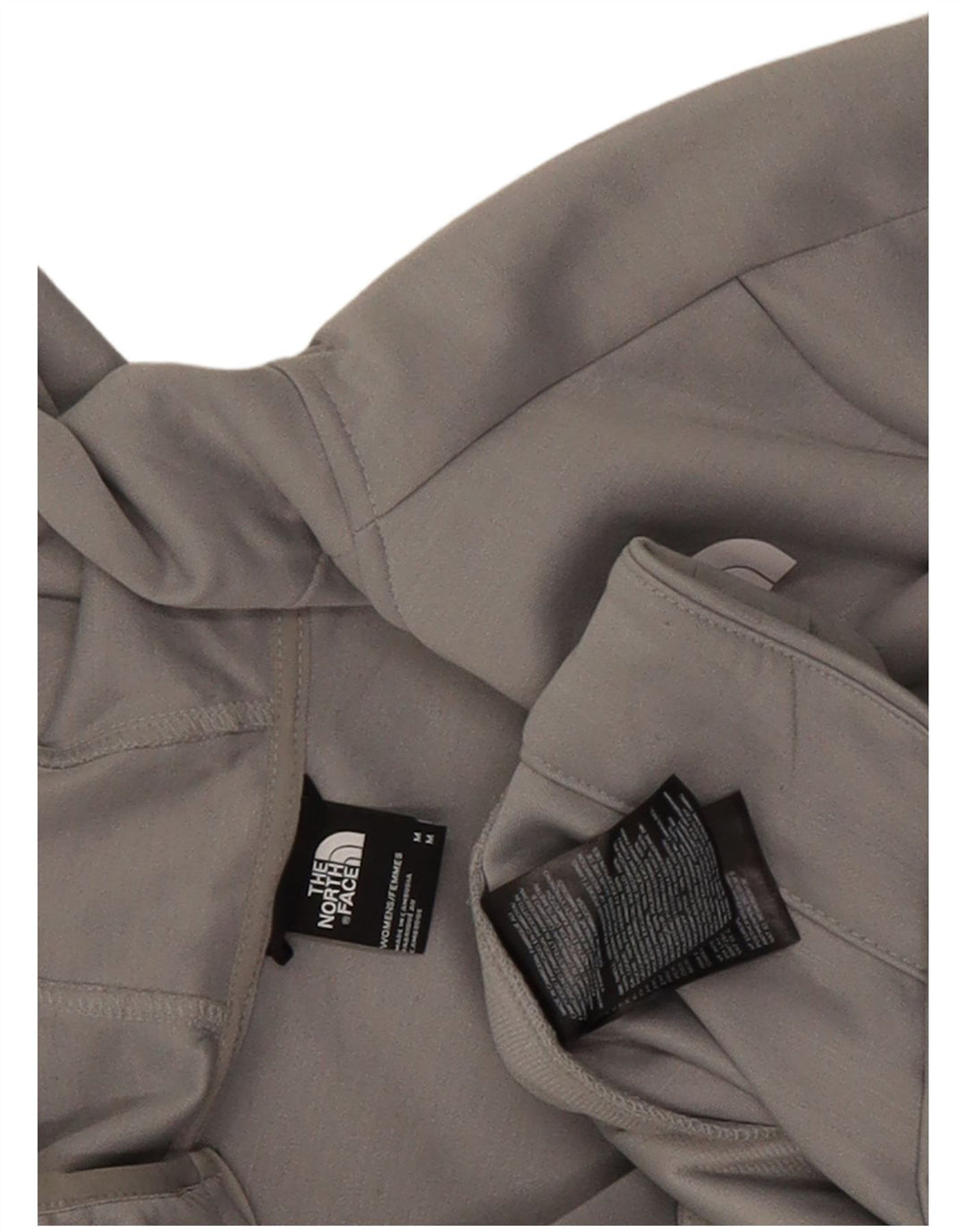 Женский свитер с капюшоном на молнии The North Face UK 12, средний серый полиэстер