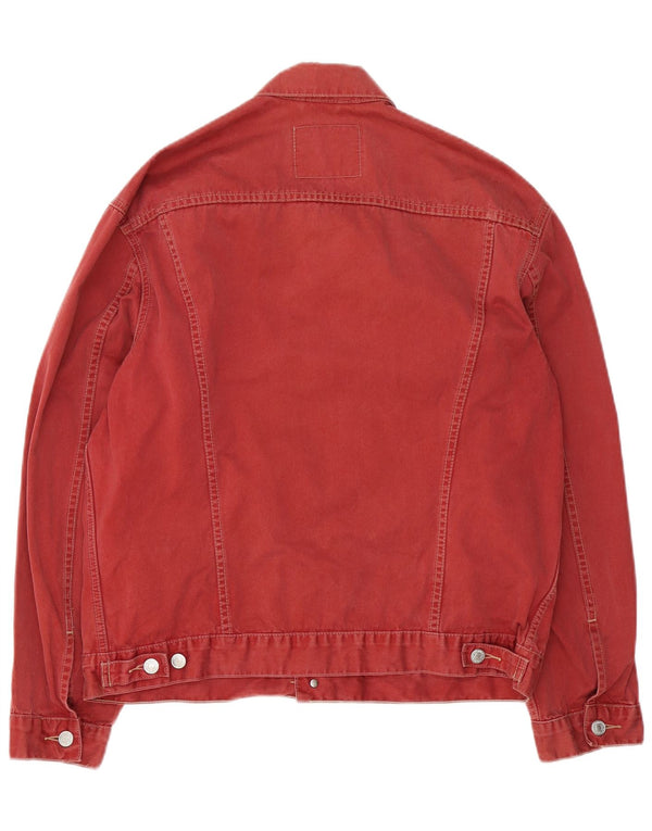 Мужская джинсовая куртка Levi's UK 40, большая красная, хлопок