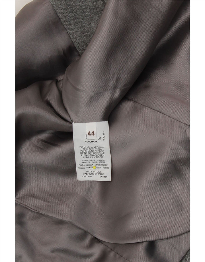 BENETTON Womens 5 Button Blazer Jacket IT 44 Medium Grey New Wool Vintage Benetton and Second-Hand Benetton from Messina Hembry 