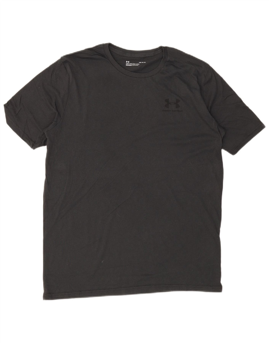 UNDER ARMOR Мужская футболка из хлопка большого размера серого цвета