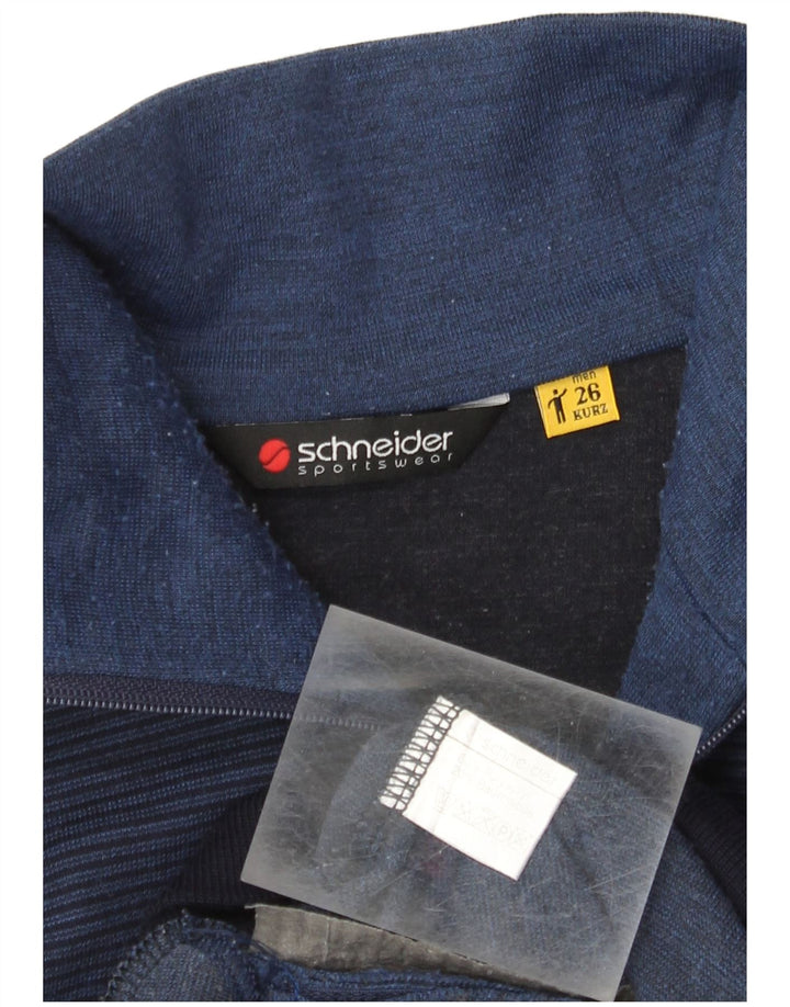 Мужской кардиган Schneider, средний темно-синий, полиакрил с цветными блоками