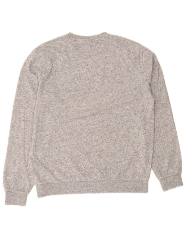 Свитшот Champion для мальчиков с рисунком, 15–16 лет, размер 2XL, серый хлопок в крапинку