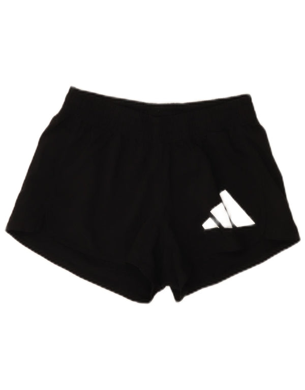 Женские спортивные шорты Adidas Aeroready с графикой UK 4/6 XS, черный полиэстер