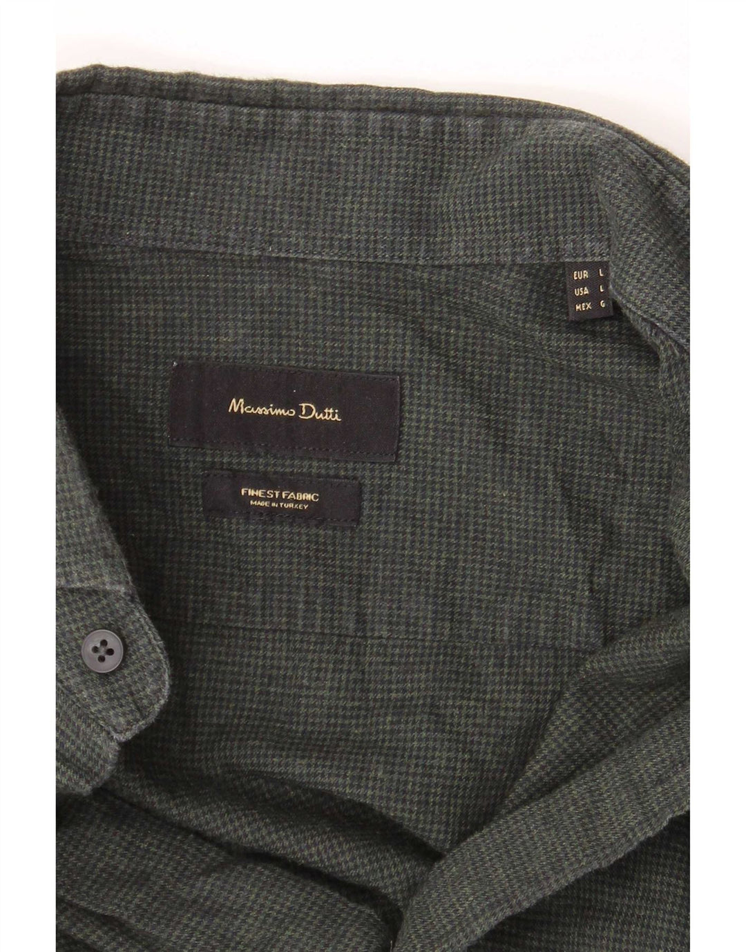 Мужская рубашка Massimo Dutti, большая зеленая