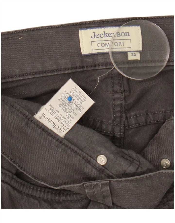 Женские узкие джинсы Jeckerson W32 L31 Серые хлопковые