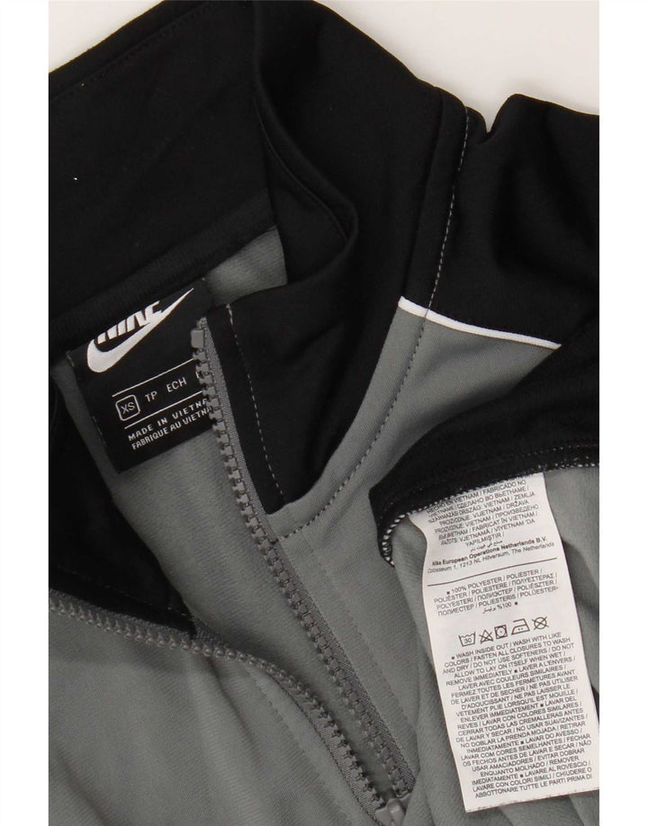 Мужской спортивный костюм Nike XS, серый полиэстер с цветными блоками
