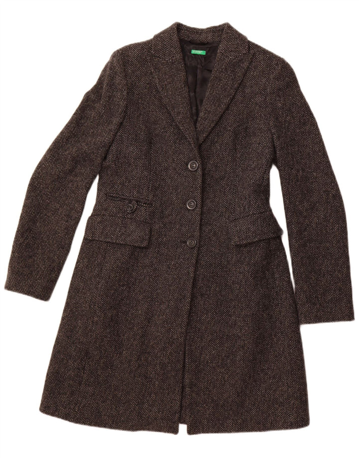 Женское пальто Benetton IT 42 Medium Grey Wool