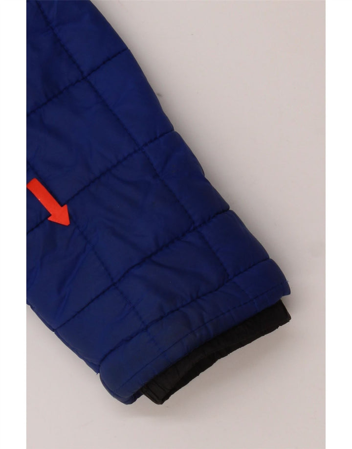 Женская утепленная куртка с капюшоном Superdry UK 10, маленькая, синяя, нейлон