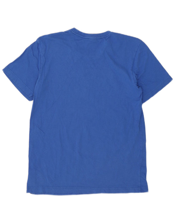 Мужская футболка с рисунком Adidas Top Medium Blue Cotton