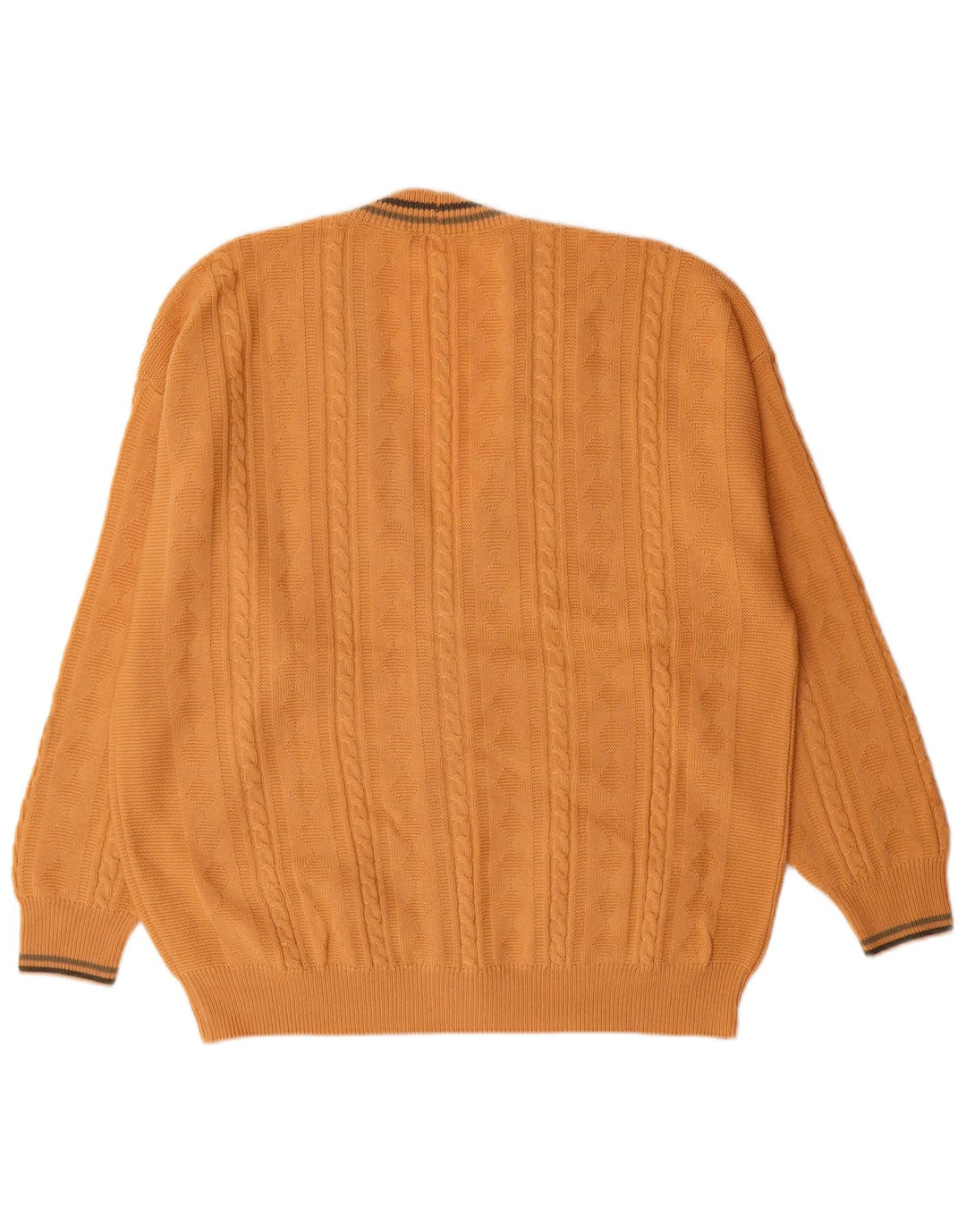 Мужской кардиган IL GRANCHIO, большой желтый классический свитер из натуральной шерсти