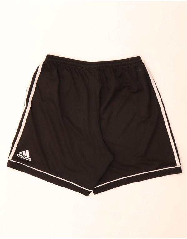 Мужские спортивные шорты Adidas Climalite, большие черные из полиэстера