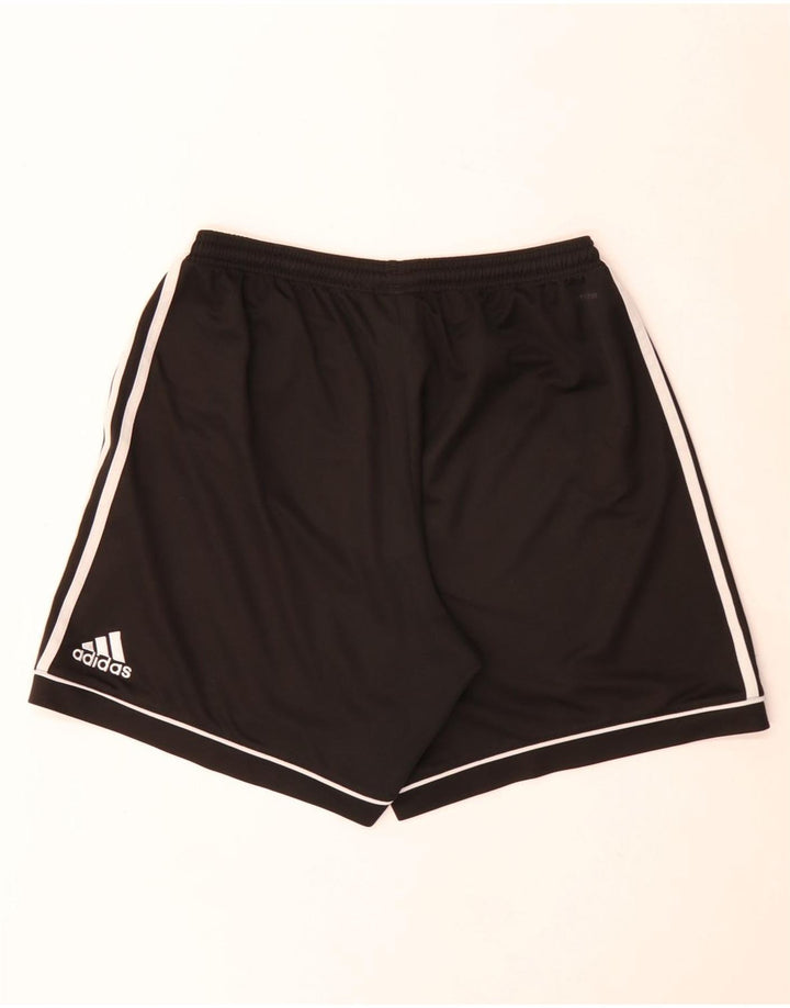 Мужские спортивные шорты Adidas Climalite, большие черные из полиэстера