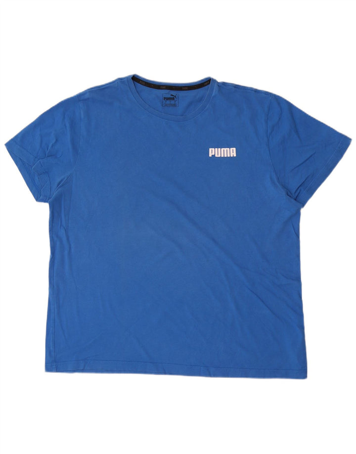 Мужская футболка Puma Top XL, синяя, хлопок