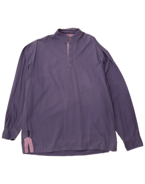 JOULES Mens Pullover Shirt 2XL Purple Cotton