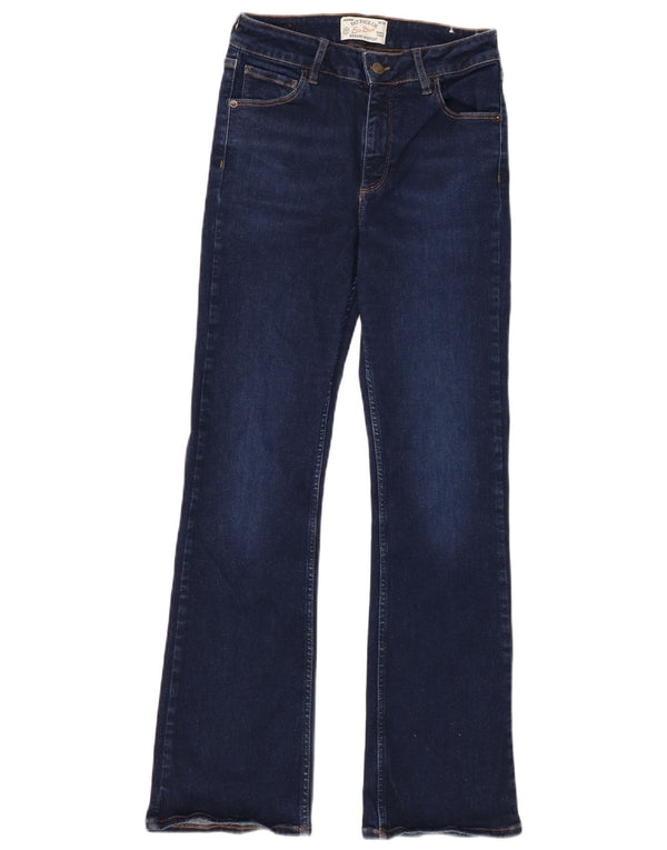 Женские джинсы Bootcut Fat Face, Великобритания, 10 маленьких размеров, W28 L28, темно-синий, хлопок