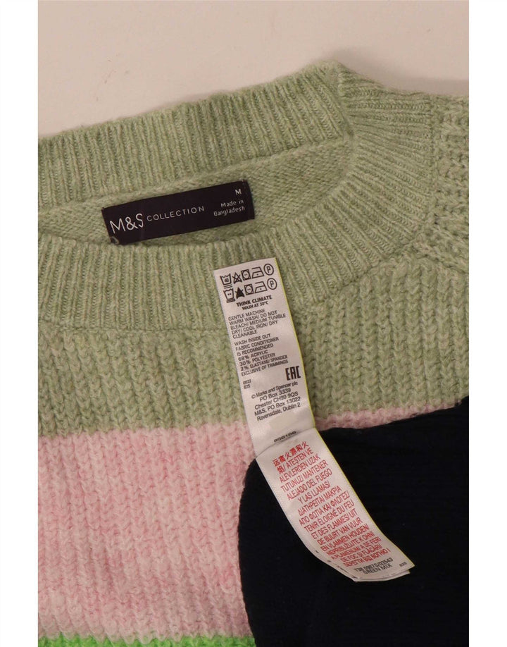Женский джемпер с вырезом «лодочка» Marks & Spencer UK 14, средний разноцветный