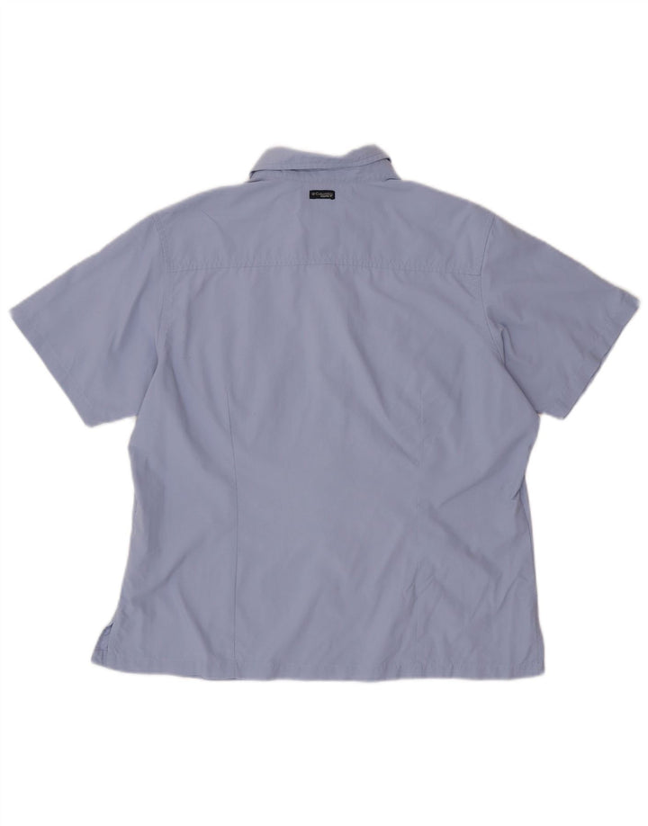 Женская рубашка с коротким рукавом COLUMBIA UK 18 XL, фиолетовый нейлон