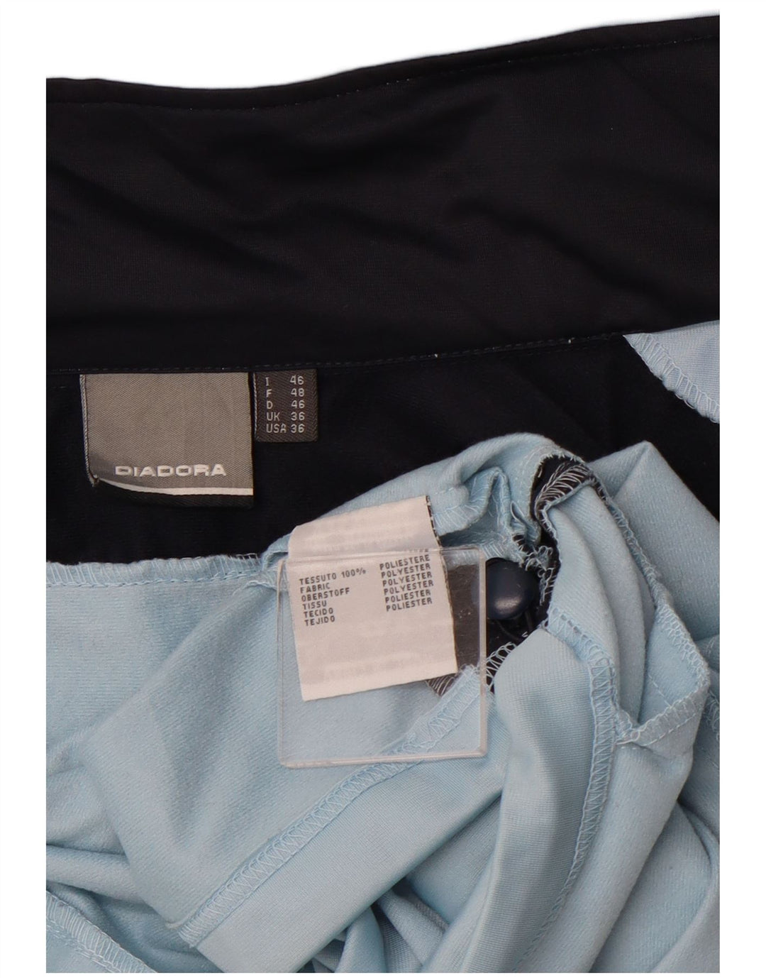 Мужской спортивный костюм DIADORA, верхняя куртка UK 36, маленький синий полиэстер с цветными блоками