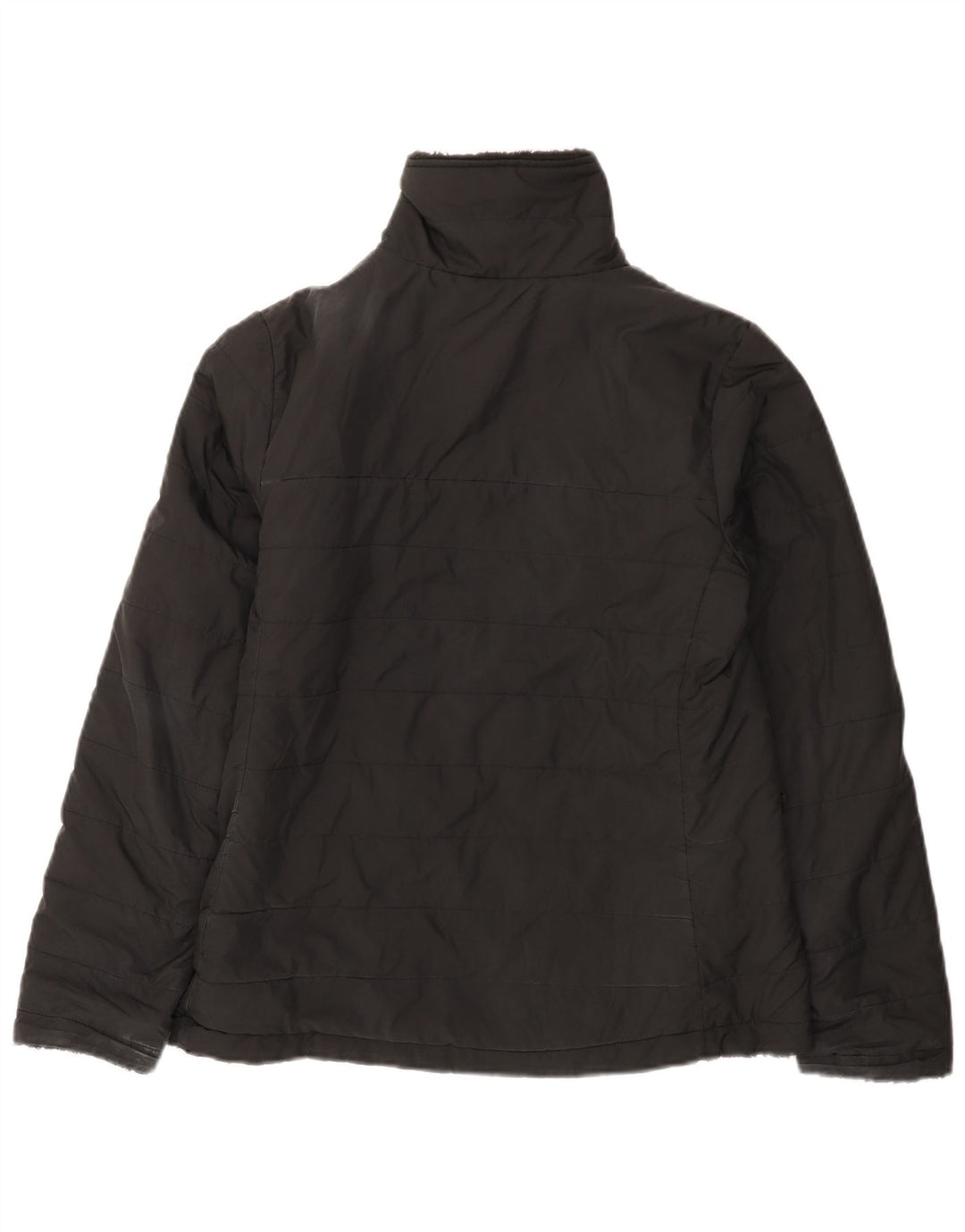Женская двусторонняя стеганая куртка The North Face UK 14, средний черный полиэстер