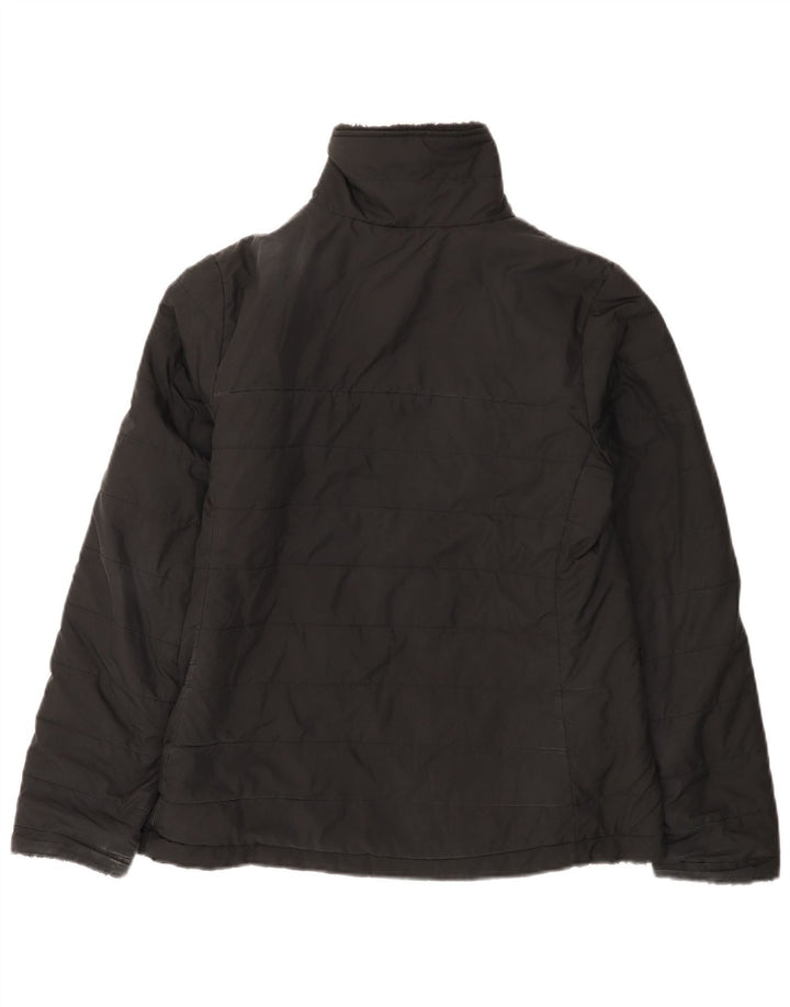 Женская двусторонняя стеганая куртка The North Face UK 14, средний черный полиэстер