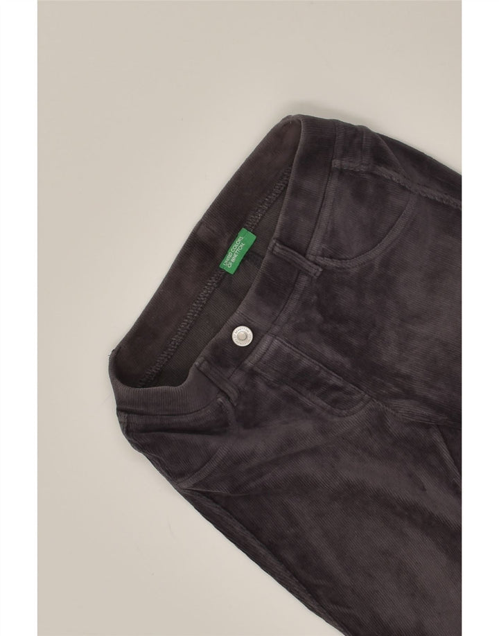 BENETTON Girls Slim Corduroy Trousers 7-8 Years W24 L23 Grey | Vintage Benetton | Thrift | Second-Hand Benetton | Used Clothing | Messina Hembry 