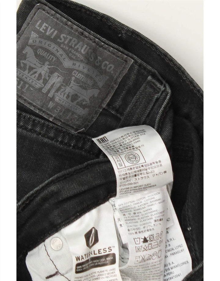 Мужские джинсы Levi's 511 Slim W31 L32 Серые хлопковые