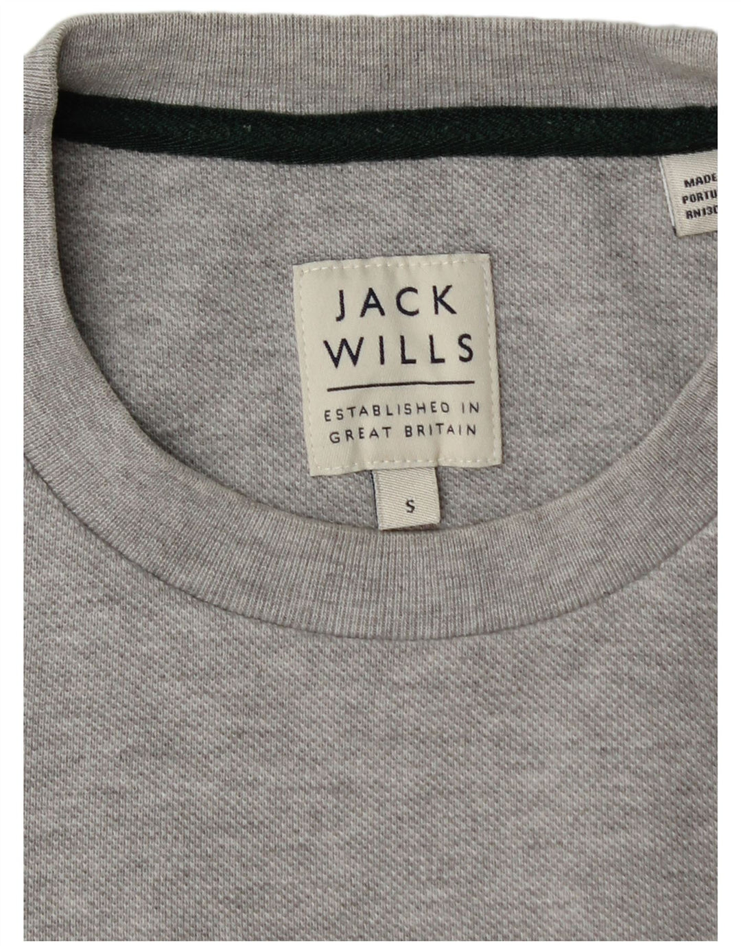 JACK WILLS Mens Sweatshirt Jumper Small Grey Cotton