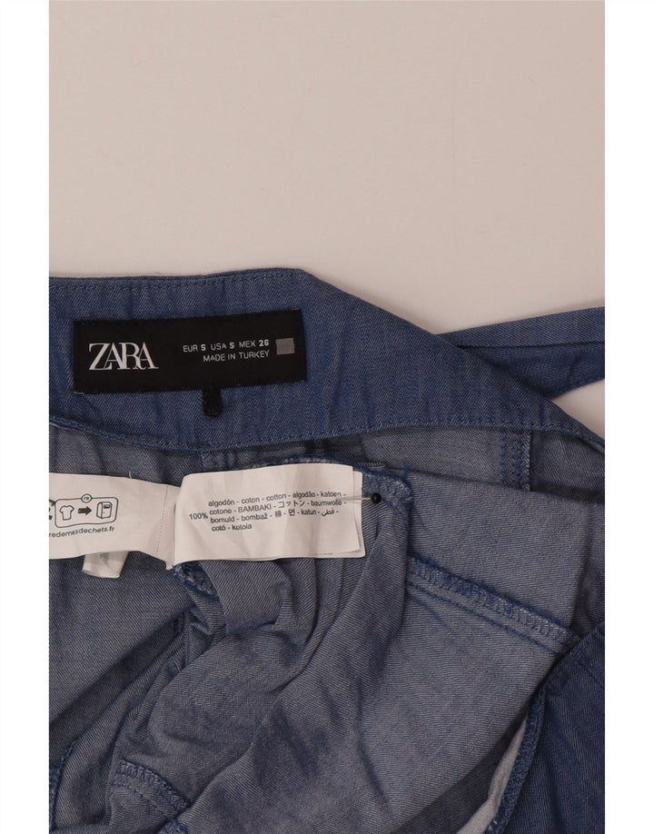 Женский комбинезон Zara UK 10, маленький синий, хлопок