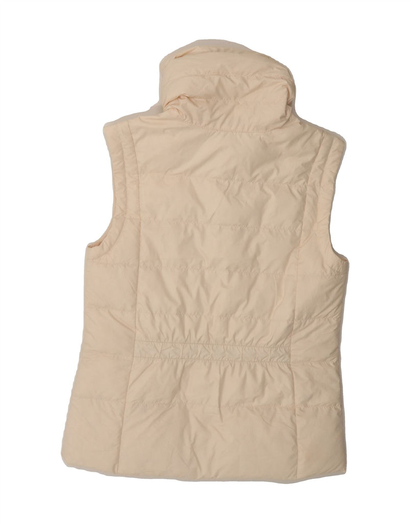 NIKE Womens Padded Gilet UK 10 Small Beige Polyester Vintage Nike and Second-Hand Nike from Messina Hembry 