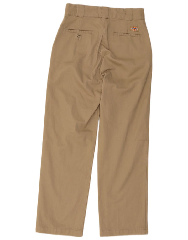 Женские прямые брюки чинос Dickies W26 L27 бежевого цвета из полиэстера
