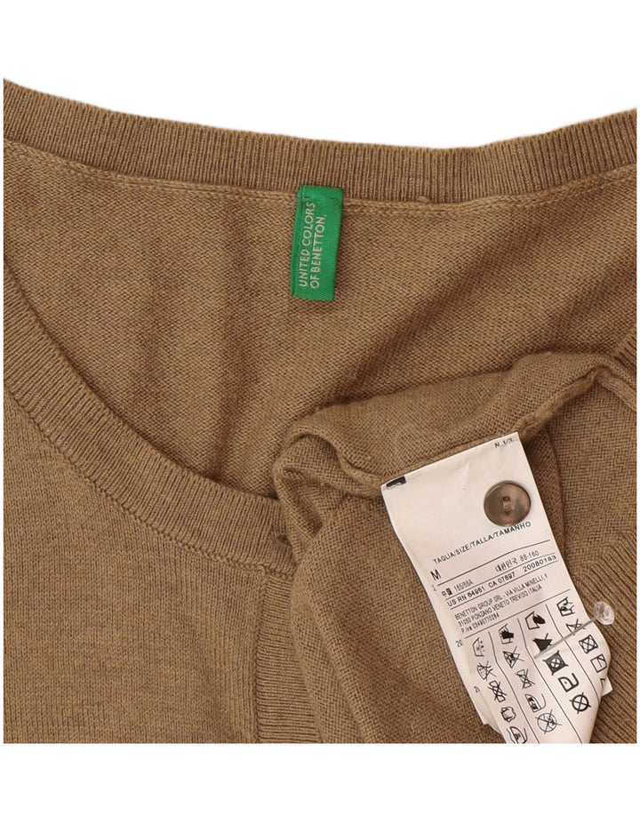 Женский кардиган Benetton UK 12 Средний Коричневый Полиамид