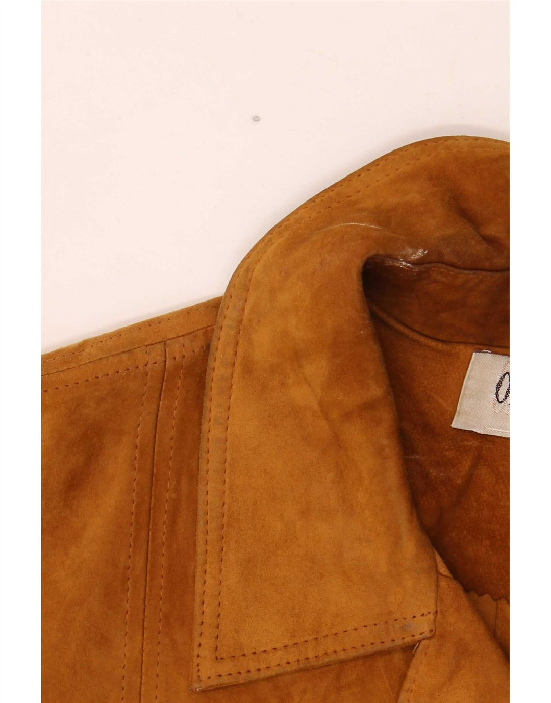 Винтажная женская замшевая куртка выходного дня IT 42 Medium Beige Leather