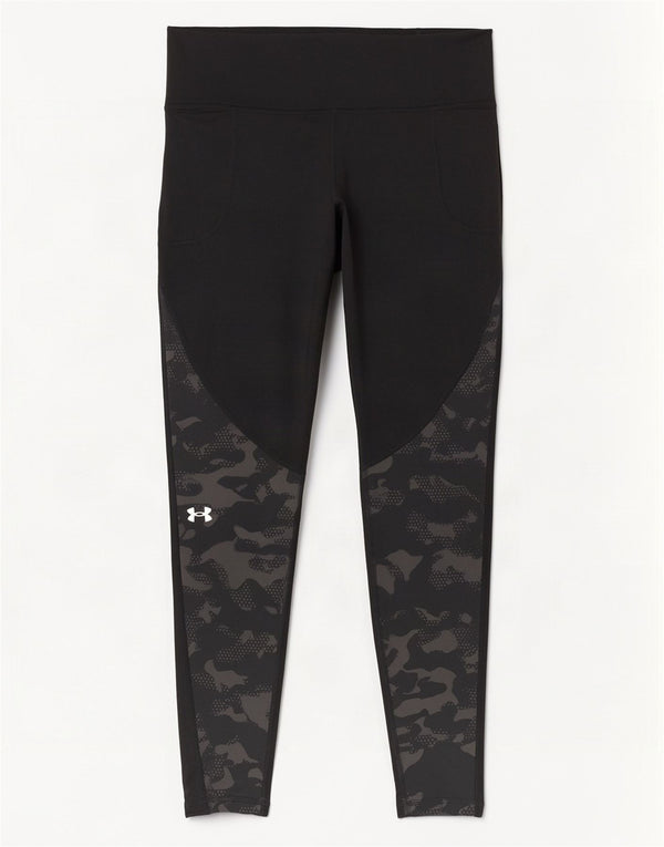 Женские леггинсы Cold Gear UK 14, средний черный камуфляж Under Armour
