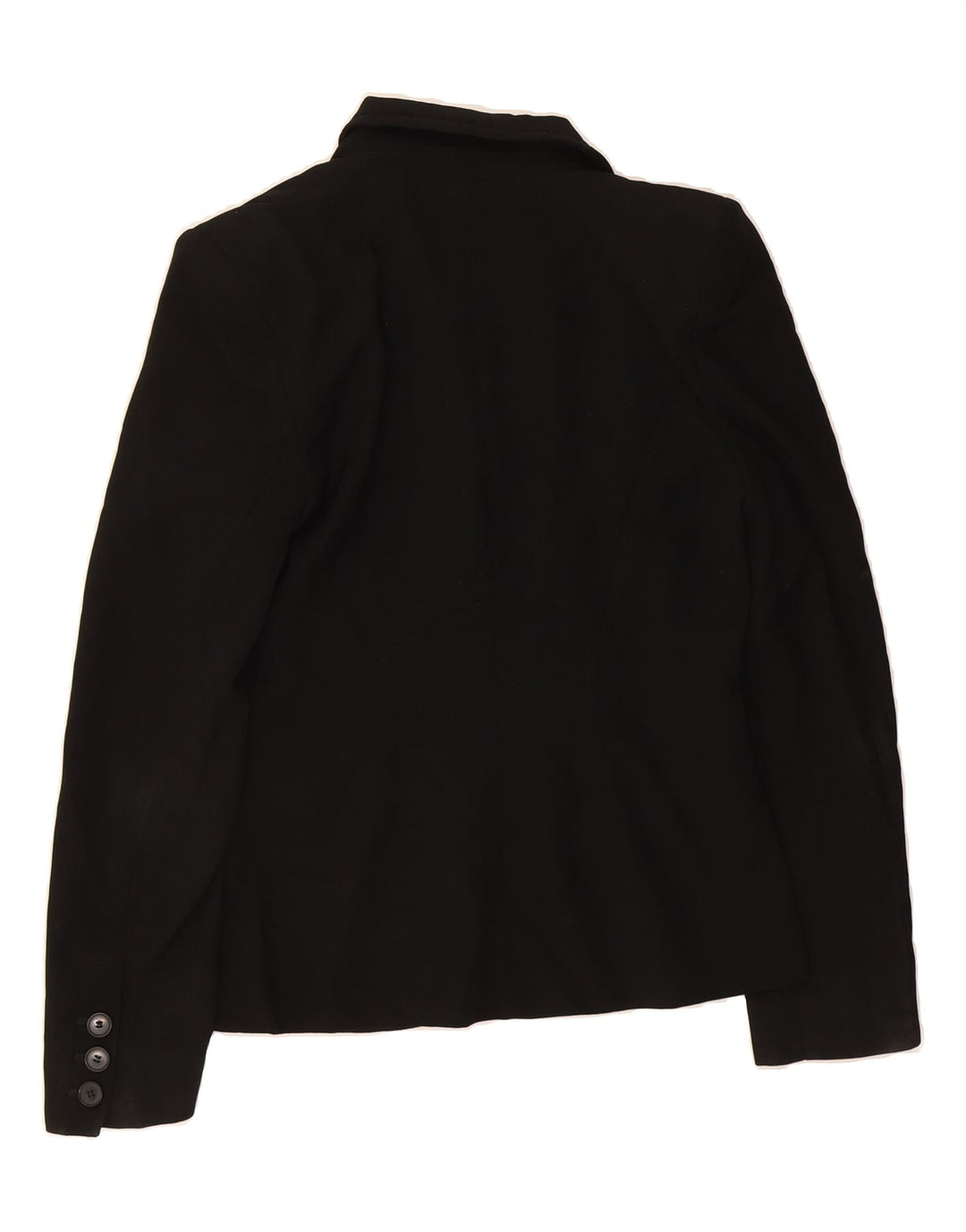 HOBBS Womens 3 Button Blazer Jacket UK 10 Small Black Polyester Vintage Hobbs and Second-Hand Hobbs from Messina Hembry 
