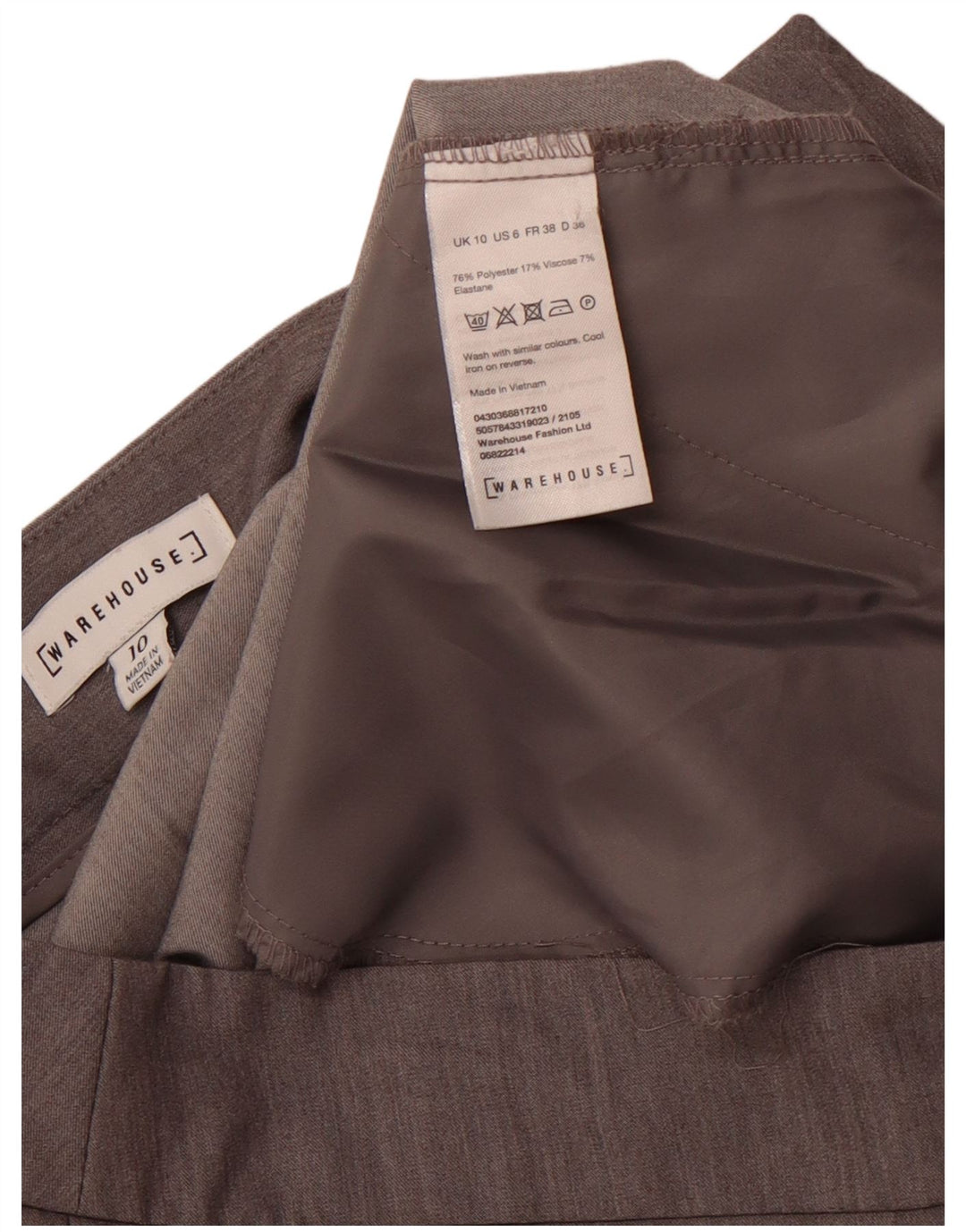 WAREHOUSE Женские узкие костюмные брюки с завышенной талией, Великобритания, 10 маленьких размеров, W30, серые