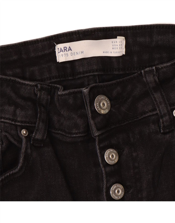 Женские расклешенные джинсы Zara EU 38 Small W28 L32, черные