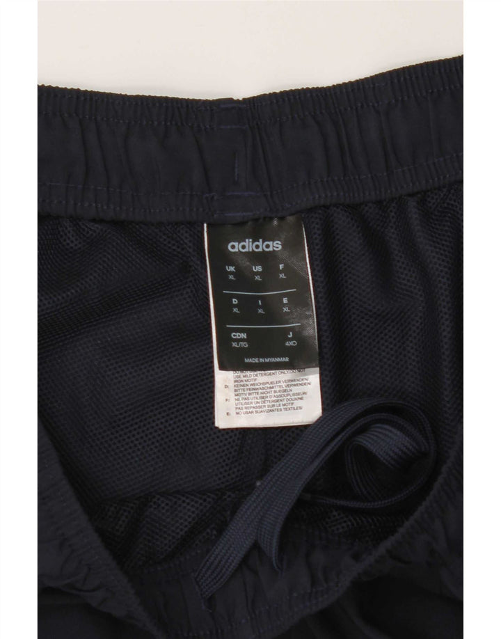 Мужские спортивные шорты Adidas XL темно-синие из полиэстера