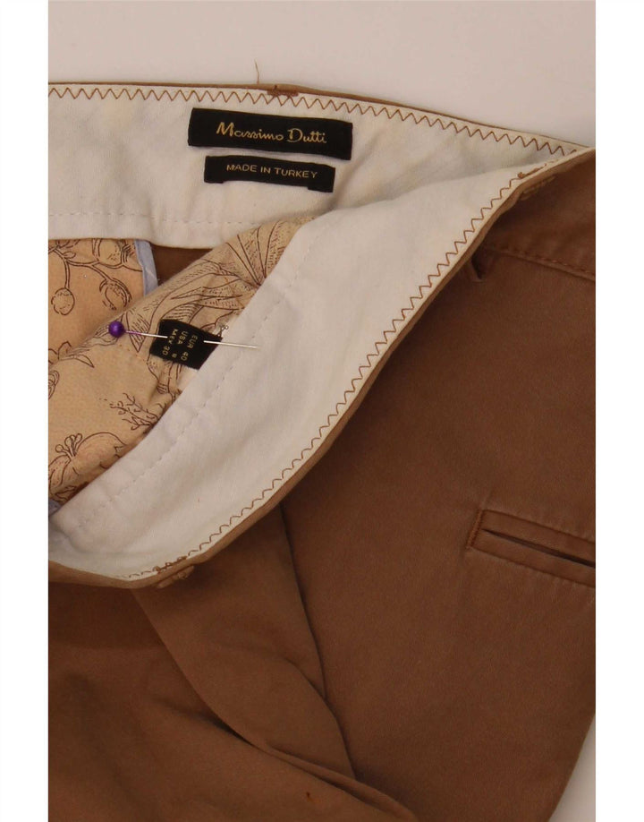 Брюки-чиносы Massimo Dutti женские узкие EU 40 Medium W30 L30 Бежевые