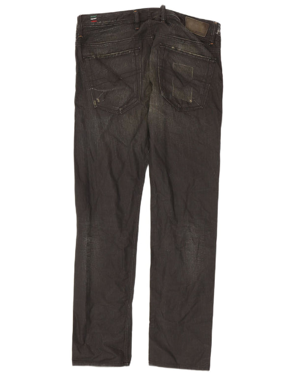 Мужские узкие джинсы скинни Diesel Shioner W32 L30, черный хлопок