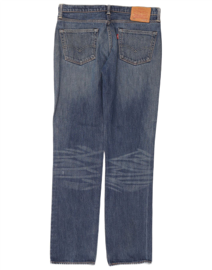 LEVI'S Mens 511 Slim Jeans W33 L34 Blue Cotton