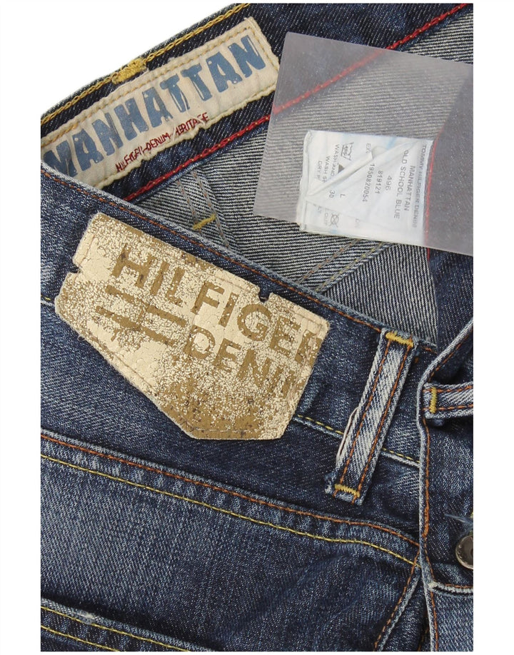 TOMMY HILFIGER Женские джинсы Manhattan Bootcut W33 L30 Синие хлопковые