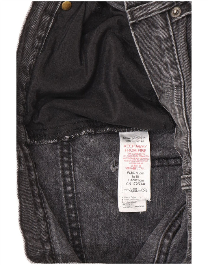 Женские свободные джинсы Topshop W30 L32, черный полиэстер