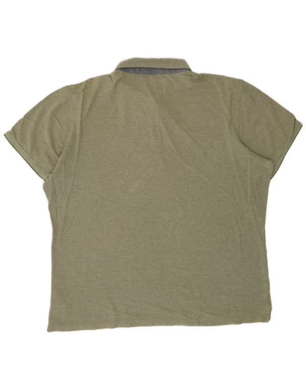 TIMBERLAND Мужская рубашка-поло приталенного кроя 3XL, зеленый хлопок