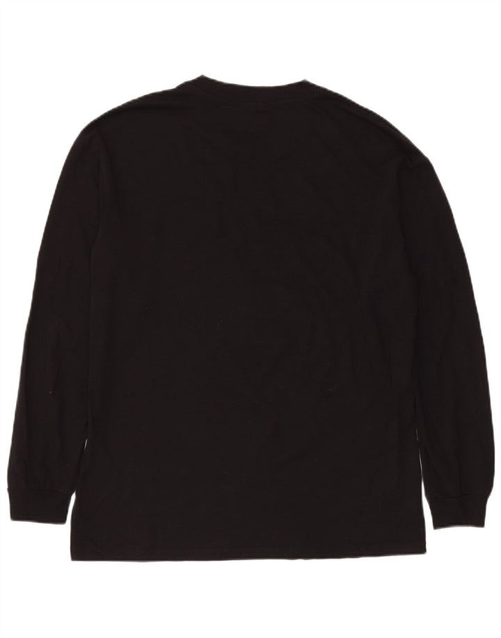 JACK & JONES Мужской топ с длинным рукавом, маленький черный хлопок